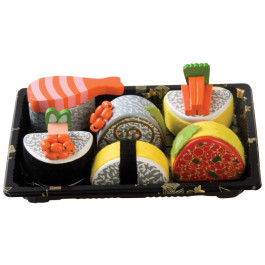 Set houten sushi op tray