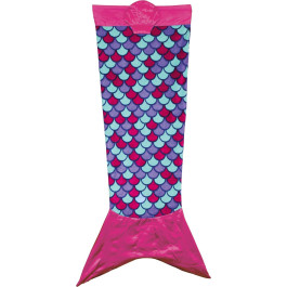 Toi-toys Fleece-deken Mermaid Zeemeermin Staart Meisjes 138x52cm