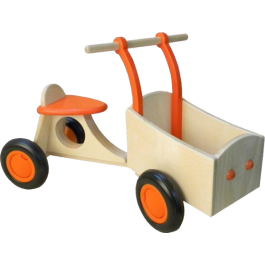 Van Dijk Toys - Houten Bakfiets Oranje