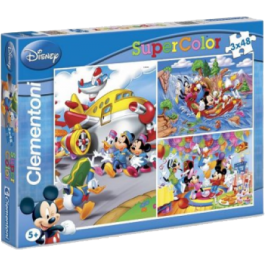 Clementoni Super Color Puzzel - Disney Classic (3x48)