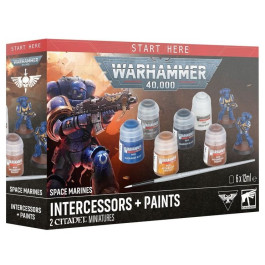 Warhammer 40K - Space Marines Intercessors + Paints (60-11)