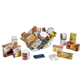 KLEIN - Metalen boodschappenmand met Franse producten