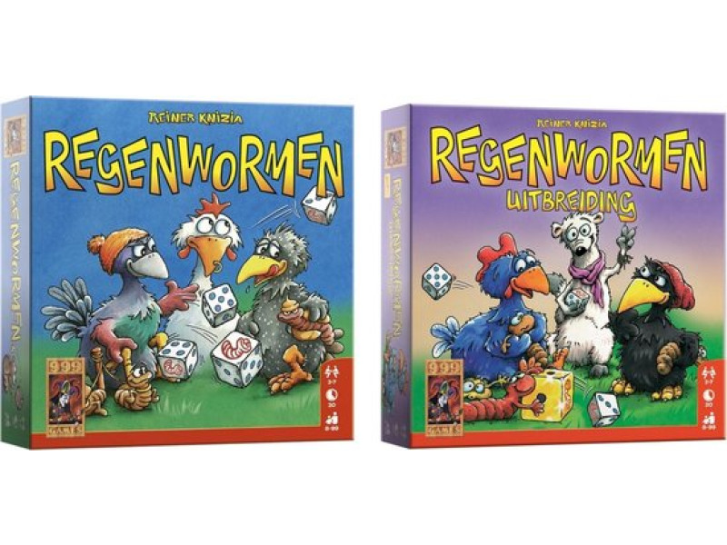 Games Regenwormen + Uitbreiding SET