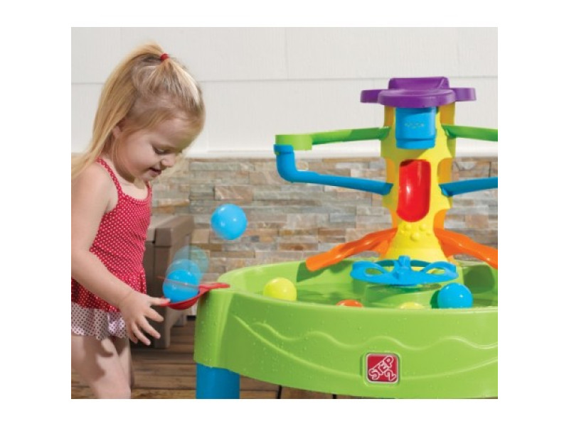 Step2 Dino Showers watertafel met 13-delige accessoireset | Waterspeelgoed voor kind | Activiteitentafel met water voor de tuin