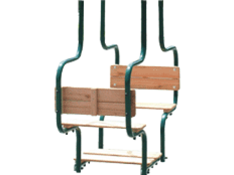belofte Merchandiser mist Hermic - Duo Schommel Metaal Cocoon - Groen
