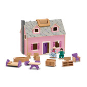 Melissa & Doug - Openklapbaar Poppenhuis 1