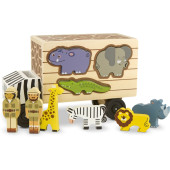 Melissa & Doug - Houten Vormenstoof Safari Dieren