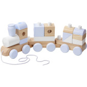 Melissa and Doug - Wooden Jumbo Stacking Train Natural 