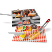 Melissa & Doug - Grill & Serve BBQ met Houten Snij Groente