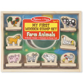 Melissa & Doug - Stempel set boerderijdieren, uitwasbare inkt