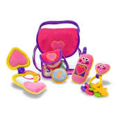 Melissa & Doug - Roze Pluche Handtas met Accessoires