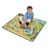 Melissa & Doug - Speelkleed Treinrails (incl treinen)