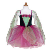 Great Pretenders - Fairy Blossom Dress with wings green/pink M