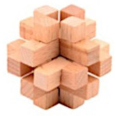 Houten Breinbreker Puzzel 4,5 Cm - puzzel E