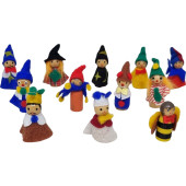 Gelukspoppetjes theater poppetjes 6.5 cm per 12 stuks