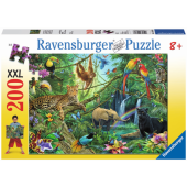 Ravensburger Kinderpuzzel - Dieren in de Jungle (200)