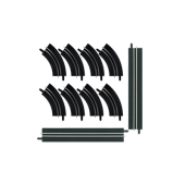 Carrera GO!!! - Single Lane Curves / Straights Extension Set