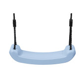 Swingking Schommelzitje Kunststof - Pastel Blauw met Zwart Touw