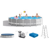 Intex Prism Frame Premium Pool Set 549x122cm incl. pomp, trap en afdekzeil