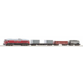 Piko Trein H0 Startset - Diesel Locomotief BR 130 CSD + 3 Goederenwagons (97935)