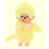 Monchhichi met slab 15 cm - pastel geel