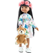 Paola Reina - Pop Amigas Meily met Teddybeer (32 cm)