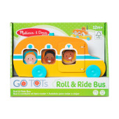 Melissa & Doug - GO Tots Houten bus Rollen & Rijden (met 3 schijven)