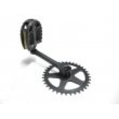 Crank R, 140x36-T, + Pedaal