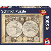 Schmidt - Historische kaart van de wereld - Puzzle (2000)