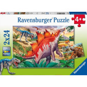 Ravensburger - Wilde Oertijddieren (2x24)