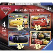 Ravensburger - Disney Cars 3 Let's race! 4in1box puzzel - 12+16+20+24 stukjes