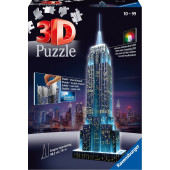Ravensburger 3D puzzel - Empire State Building bij nacht (216)
