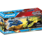 Playmobil Politiejet drone-achtervolging - 70780