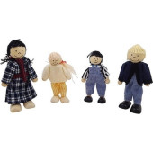 Buigpopjes poppenhuis 4-delig