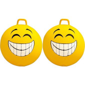Skippybal smiley 65 cm Geel + Geel