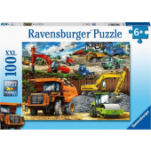 Ravensburger - Bouwvoertuigen (100 XXL)