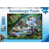Ravensburger Kinderpuzzel - Jungle Families (100)