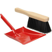 Stalen speelgoed stoffer en blik voor kinderen - rood