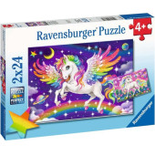 4005556056774 - Ravensburger puzzel Unicorn and Pegasus - Legpuzzel - 2x24 stukjes