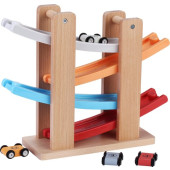 Playwood Houten Autobaan - inclusief 4 auto's