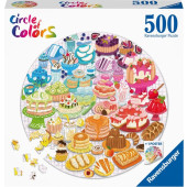 Ravensburger - Round puzzle Circle of colors - Desserts pastries (500)