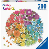 4005556171675 - Ravensburger - Ravensburger Round puzzle Circle of colors Flowers (500)