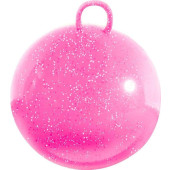 Skippybal 70cm Roze met Glitters