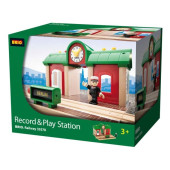 BRIO Treinstation met Geluidsopname functie - 33578