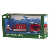 BRIO Oplaadbare Rode Passagierstrein met USB kabel - 33746
