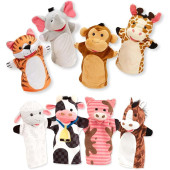 Melissa & Doug - Handpoppen - dierenvriendjes 6st
