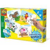 SES - My First - Verven - Kleuren met water - Boerderij dieren