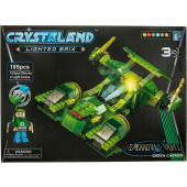 Crystaland Green Carrier - Bouwset met Lichtgevend blokje - 185 dlg