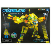 Crystaland Yellow Bot - Bouwset met Lichtgevend blokje - 235 dlg