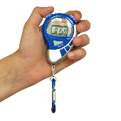 Stopwatch sport timer met alarm Blauw